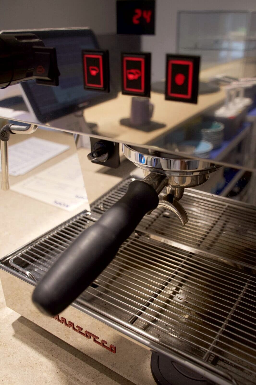 Portafiltro de la máquina de espresso