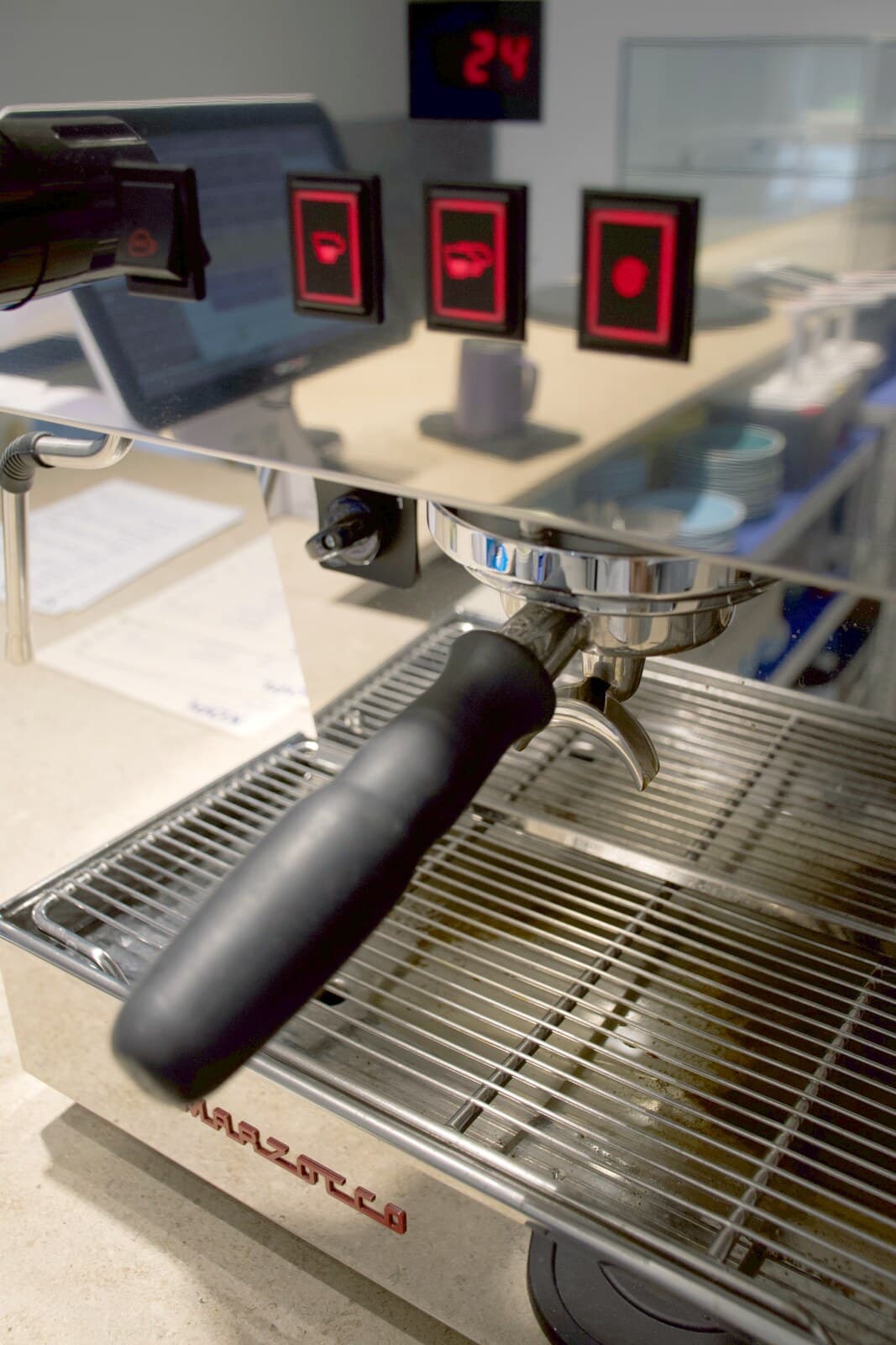 Portafiltro de la máquina de espresso